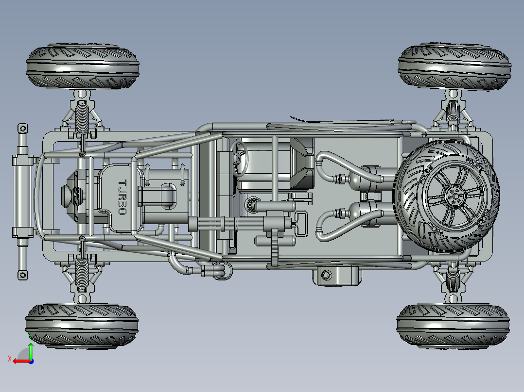 全地形车和越野车设计后视图