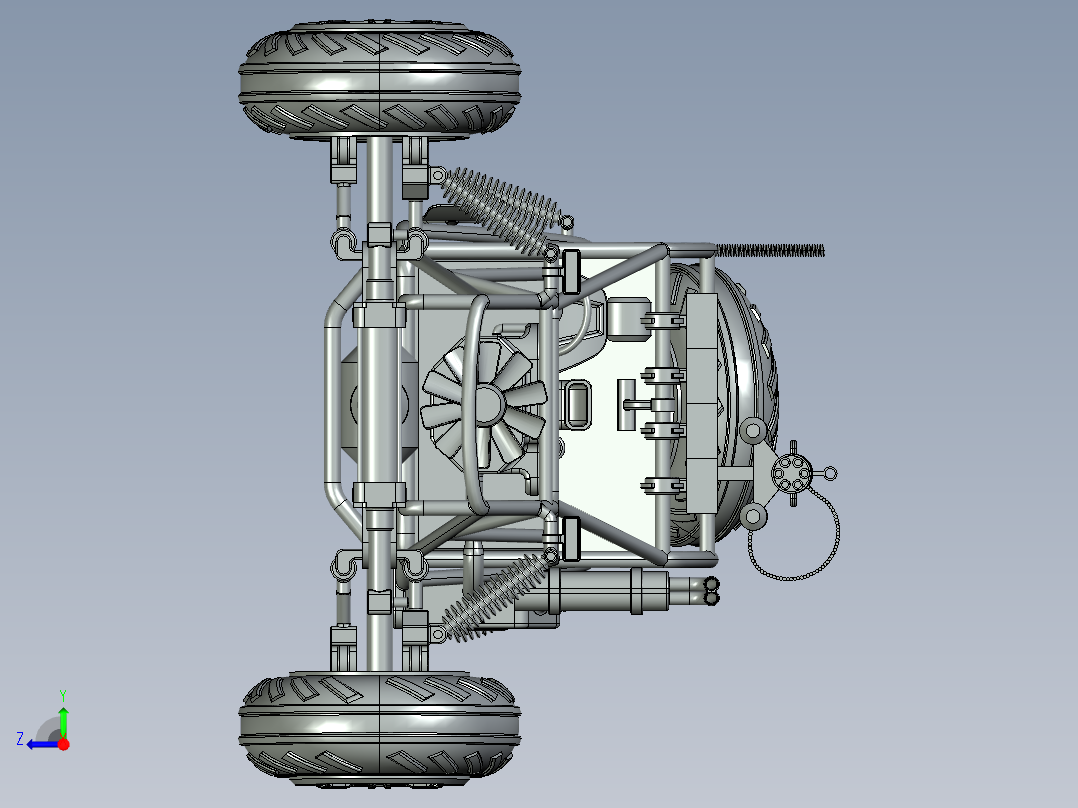 全地形车和越野车设计右视图