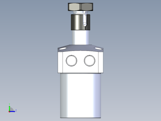 KOSMEKLHA0360-SR-Y30_R01多系列多零件图纸模型左视缩略图