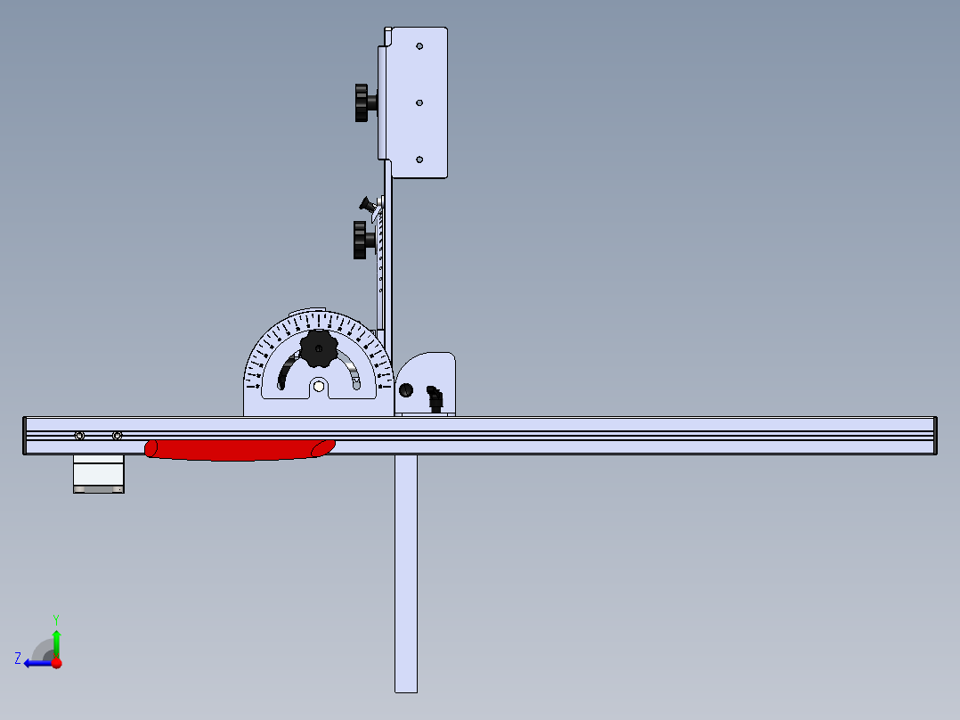 链锯木材切割右视图