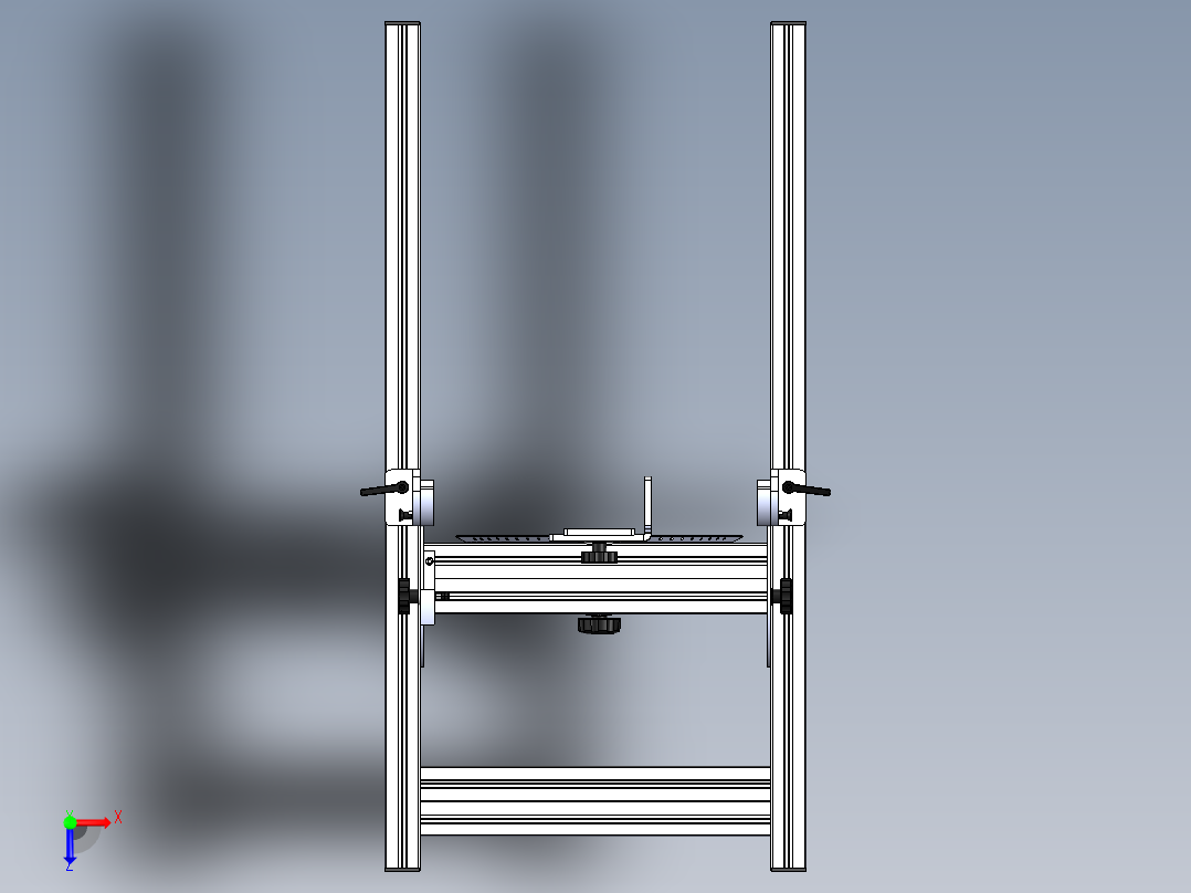 链锯木材切割俯视图