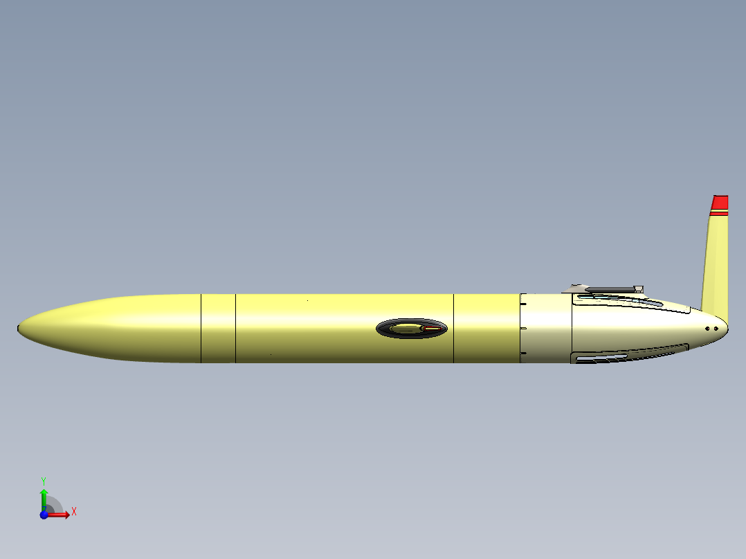 AUV（自主水下航行器）--sw前视图