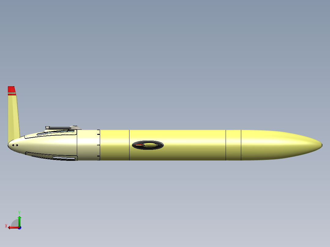 AUV（自主水下航行器）--sw后视图