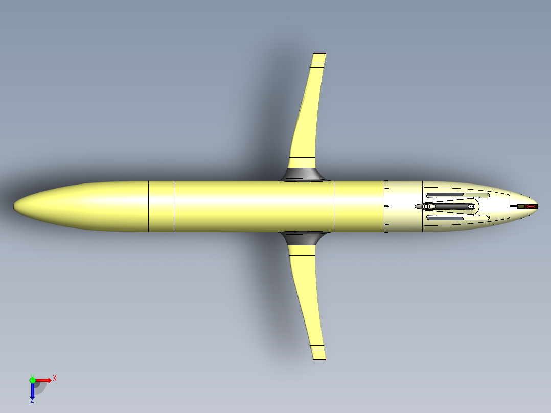 AUV（自主水下航行器）--sw俯视图