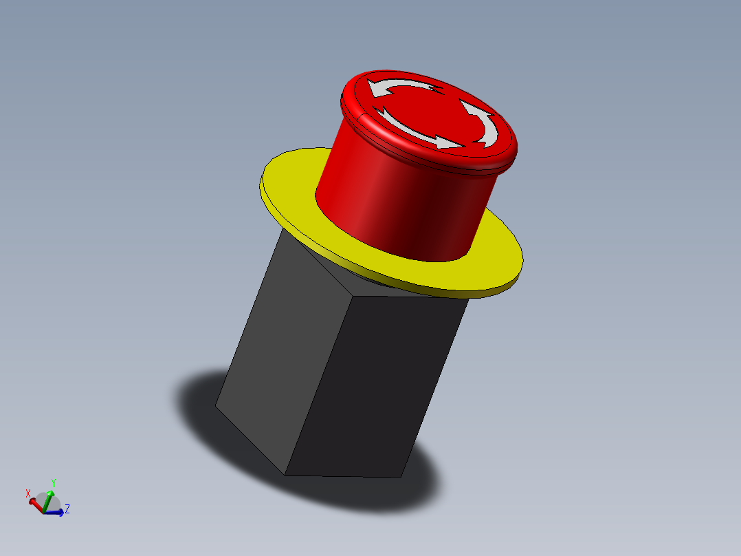 急停开关 B22-RT23主视图