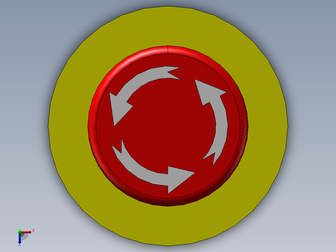 急停开关 B22-RT23俯视图