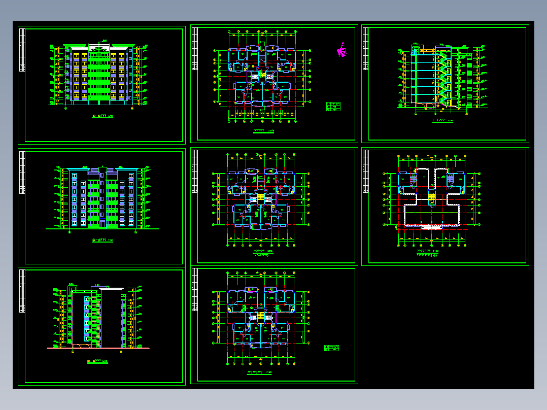 住宅楼平立面方案