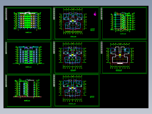 住宅楼平立面方案