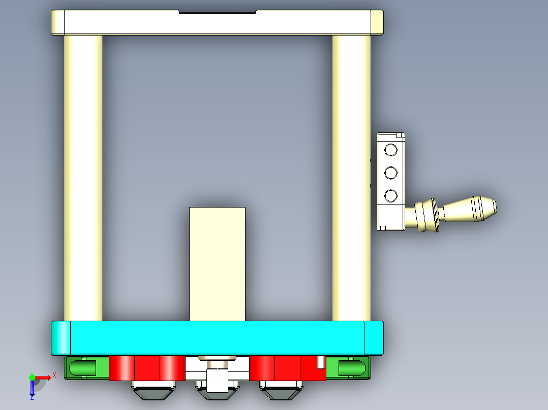 G2-B-笔记本CNC工装夹具三维模型CNC1俯视图