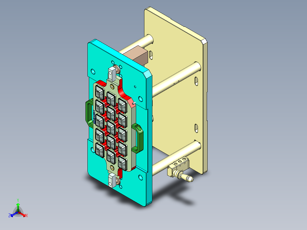 G2-B-笔记本CNC工装夹具三维模型CNC1正等轴测图