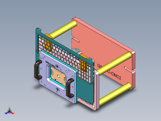 Q503-C笔记本CNC工装夹具三维模型-CNC2-0522正等轴测缩略图