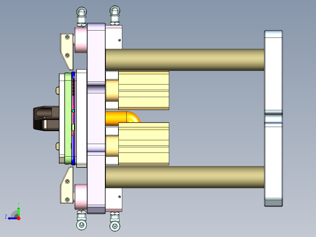 Z581C-笔记本CNC工装夹具三维模型CNC4-0803右视图