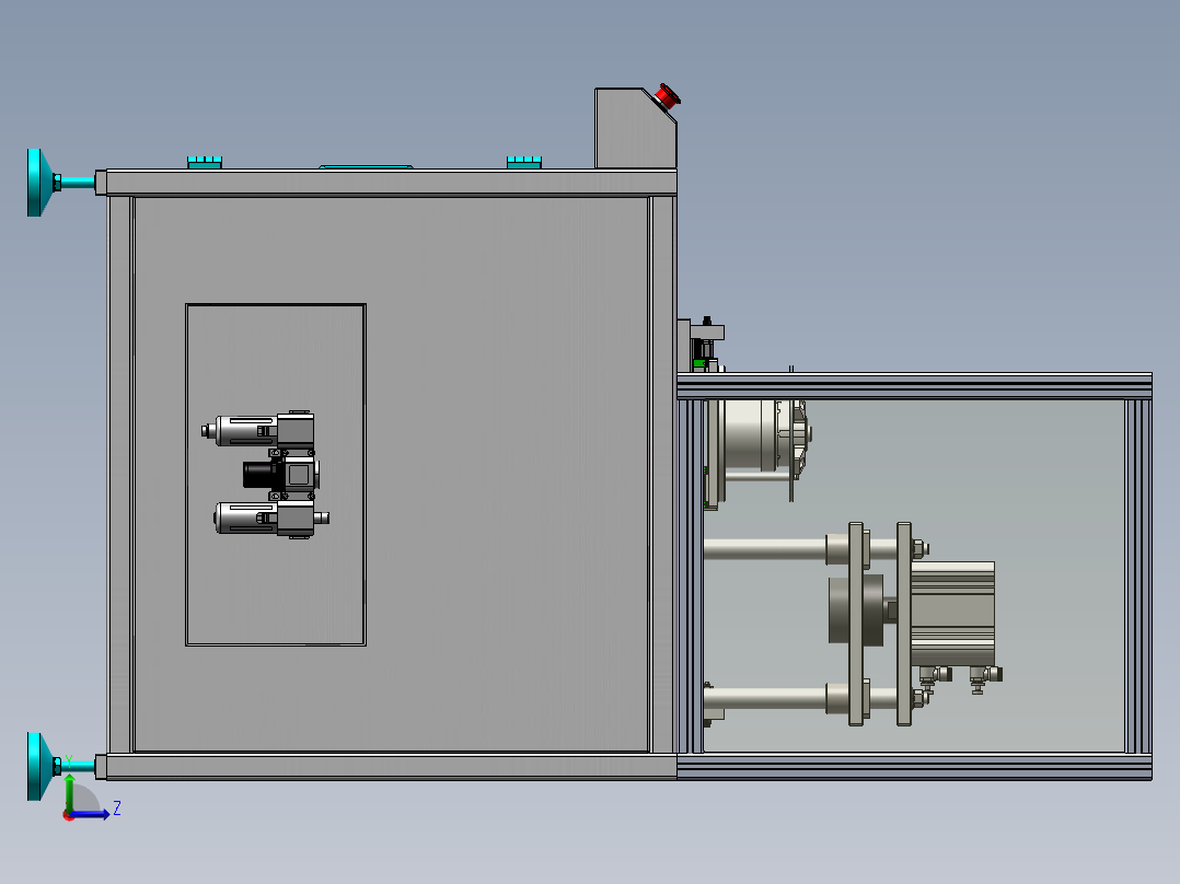 BMC塑封定子清理机sw18可编辑左视图