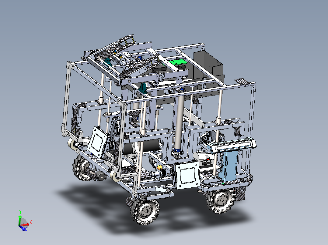 RoboMaster工程机器人深圳大学sw18可编辑+技术文档主视图