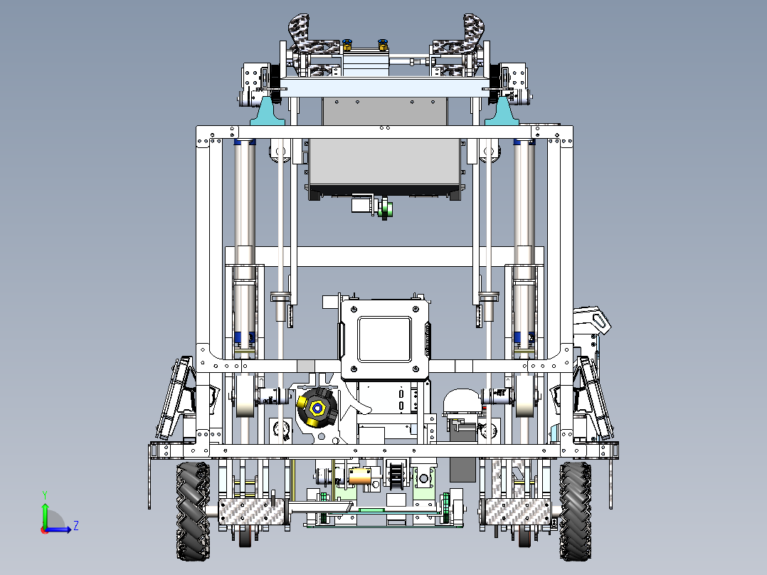 RoboMaster工程机器人深圳大学sw18可编辑+技术文档左视图
