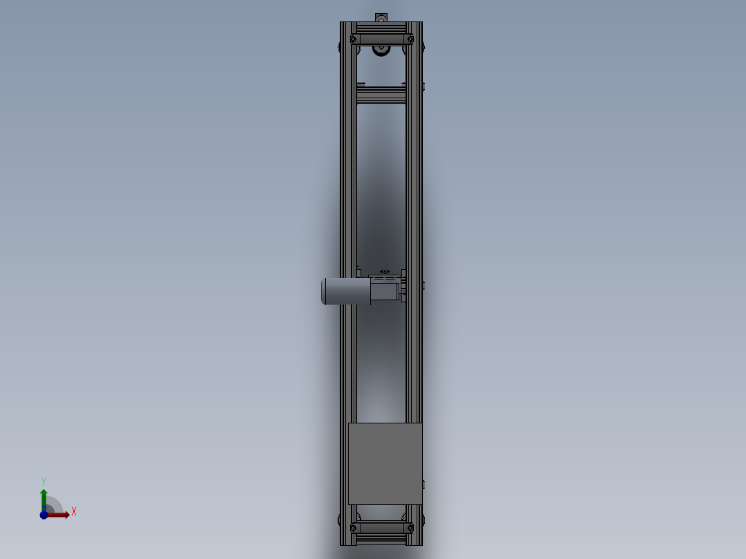 钢构复合板打胶机sw16可编辑前视图