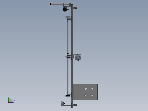 钢构复合板打胶机sw16可编辑左视缩略图