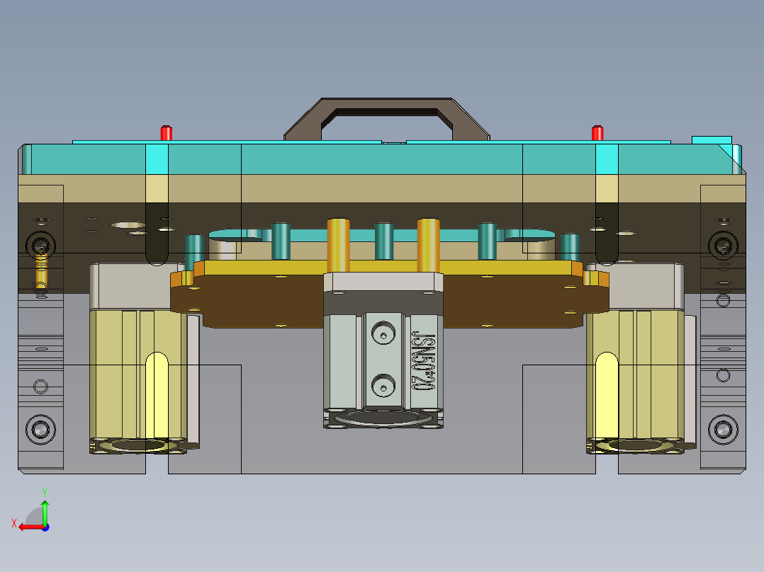 EDA50-笔记本CNC工装夹具三维模型CNC5-190313-铣角度孔后视图