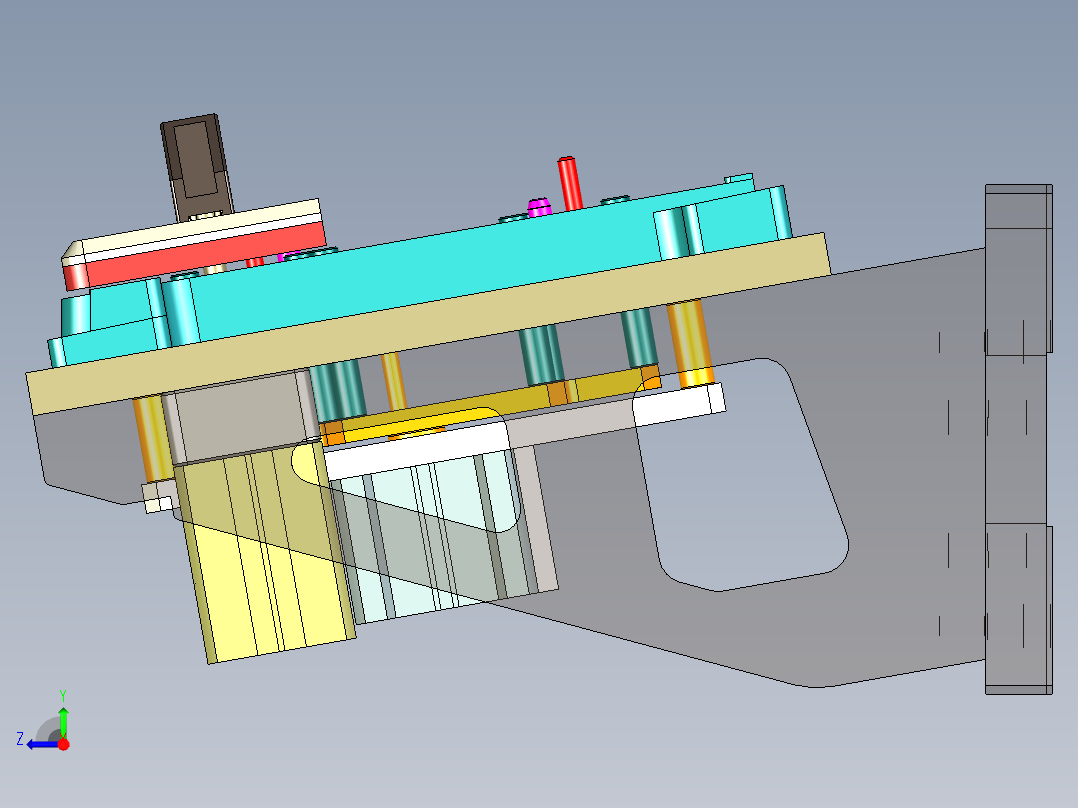 EDA50-笔记本CNC工装夹具三维模型CNC5-190313-铣角度孔右视图