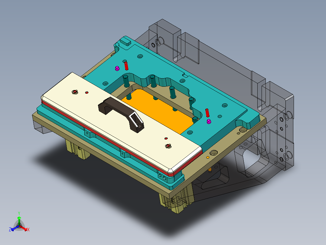EDA50-笔记本CNC工装夹具三维模型CNC5-190313-铣角度孔正等轴测图