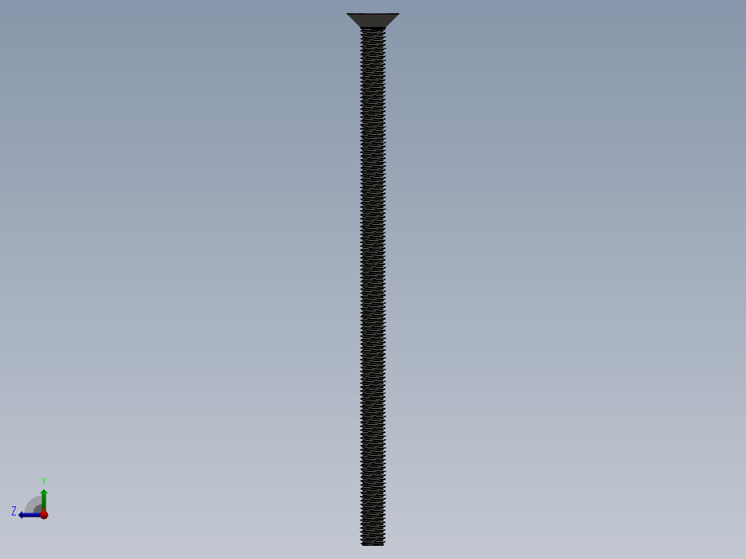 Screw_ISO_10642_M8x170_A2.SLDPRT右视图