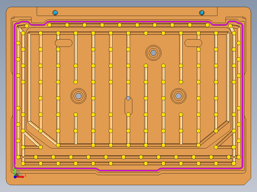 MD1-A-笔记本CNC工装夹具三维模型CNC5LOGO+凹槽-210508前视图