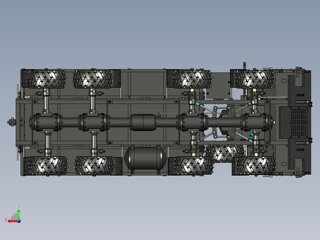 A0002547-8X8 塔特拉卡车模型后视图