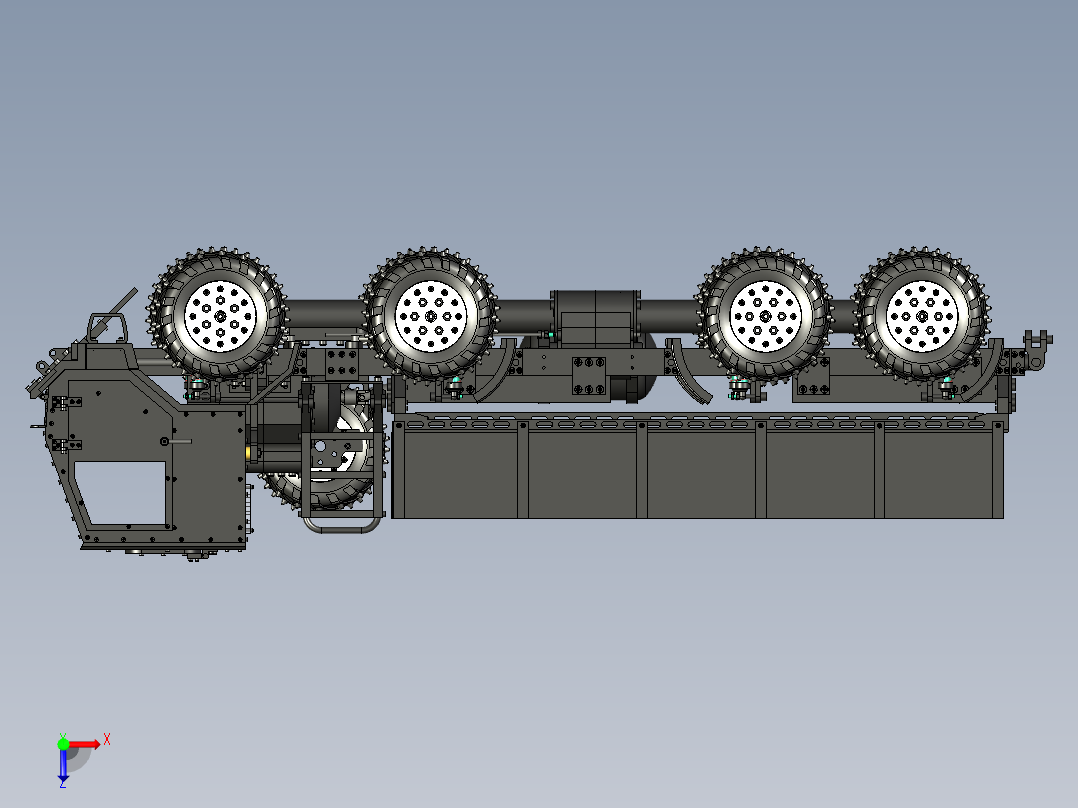 A0002547-8X8 塔特拉卡车模型俯视图