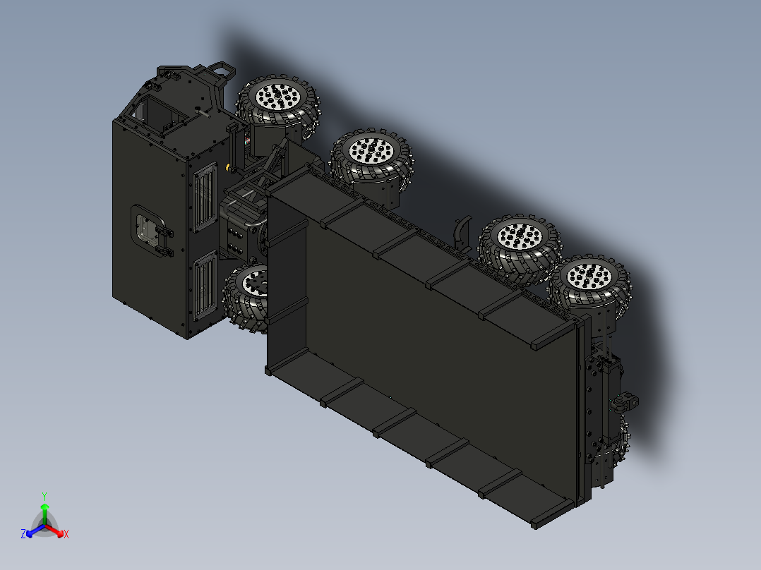 A0002547-8X8 塔特拉卡车模型正等轴测图