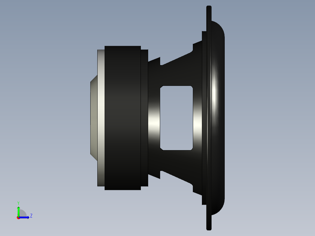 小于曲柄摇臂左视图