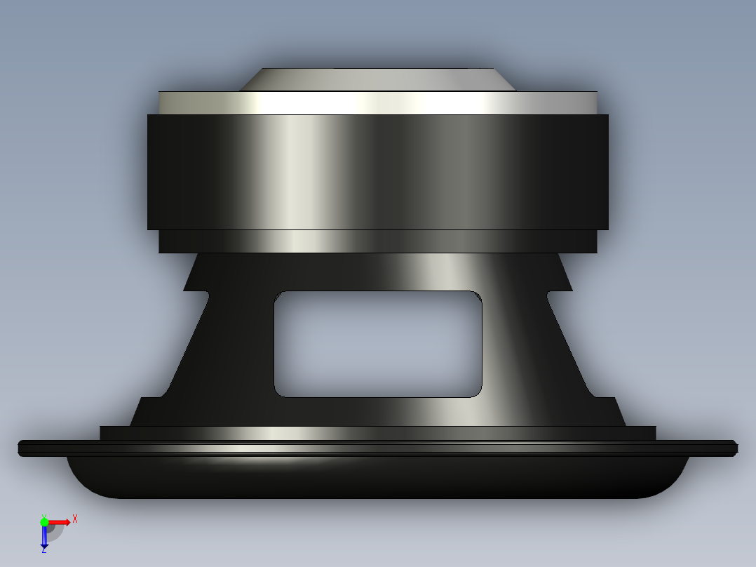 小于曲柄摇臂俯视图