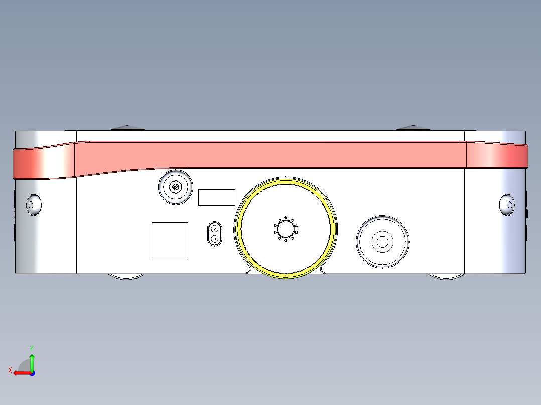 自动导向车辆无人驾驶运输系统无人驾驶运输车辆后视图
