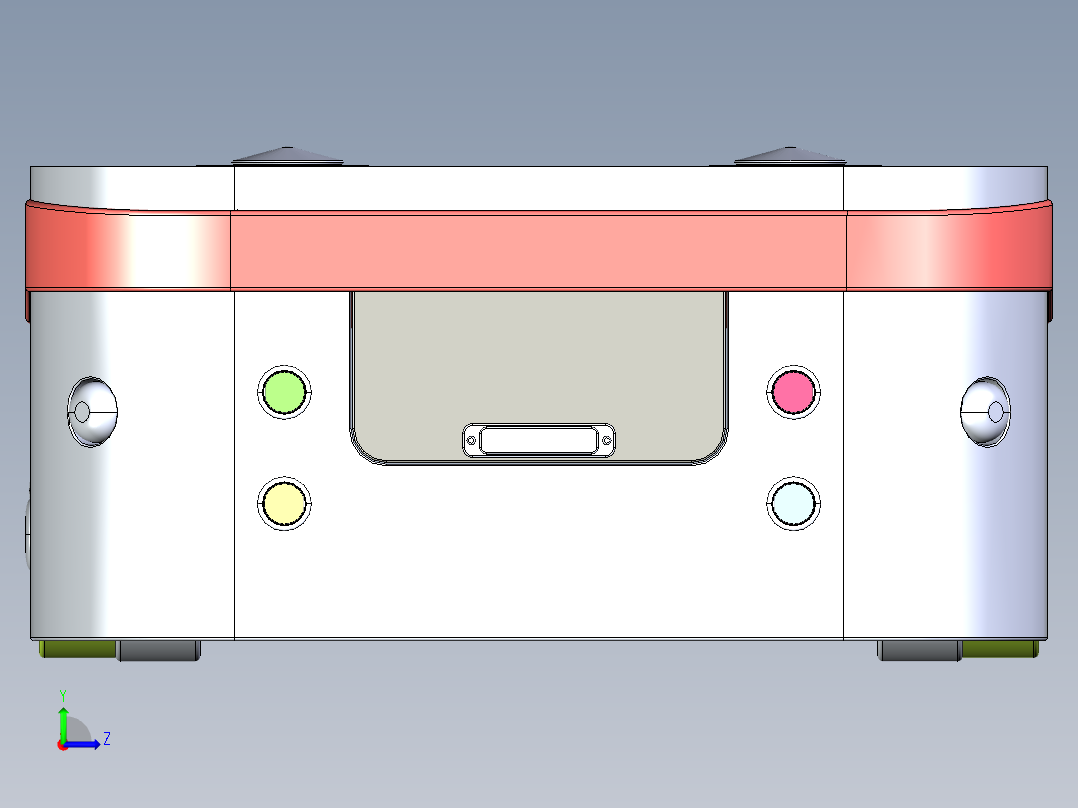 自动导向车辆无人驾驶运输系统无人驾驶运输车辆左视图