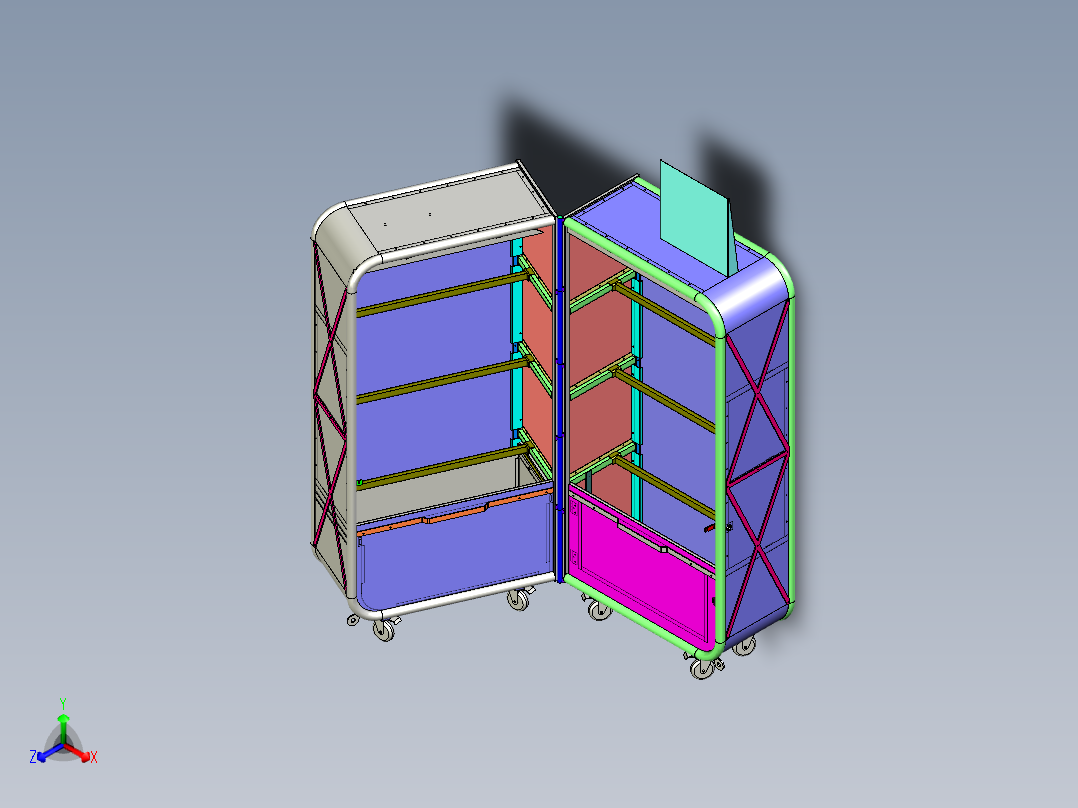 B2004618-机场葡萄酒展示柜