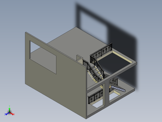 B2004390-装饰性楼梯主视缩略图