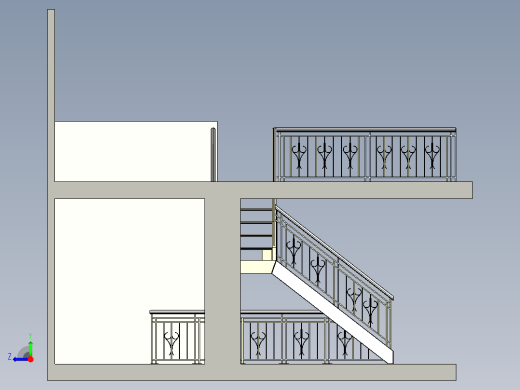 B2004390-装饰性楼梯右视缩略图