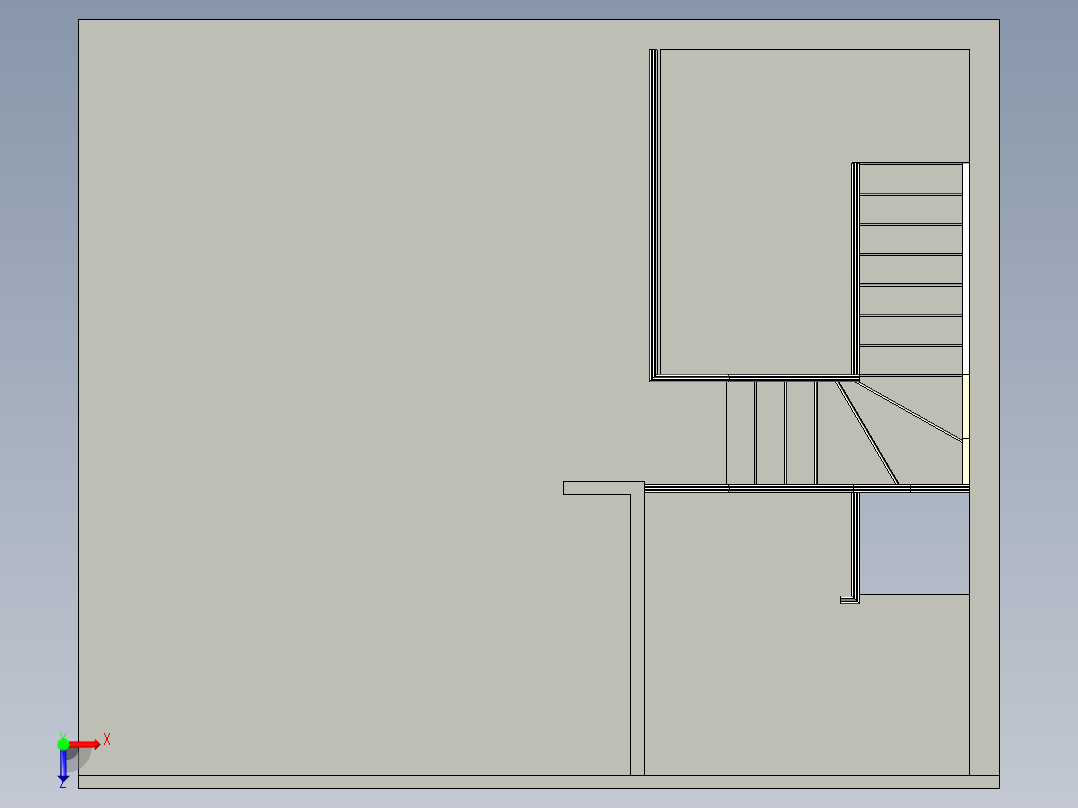 B2004390-装饰性楼梯俯视图