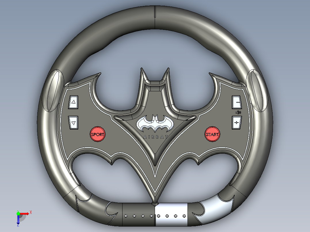 方向盘(43)俯视图