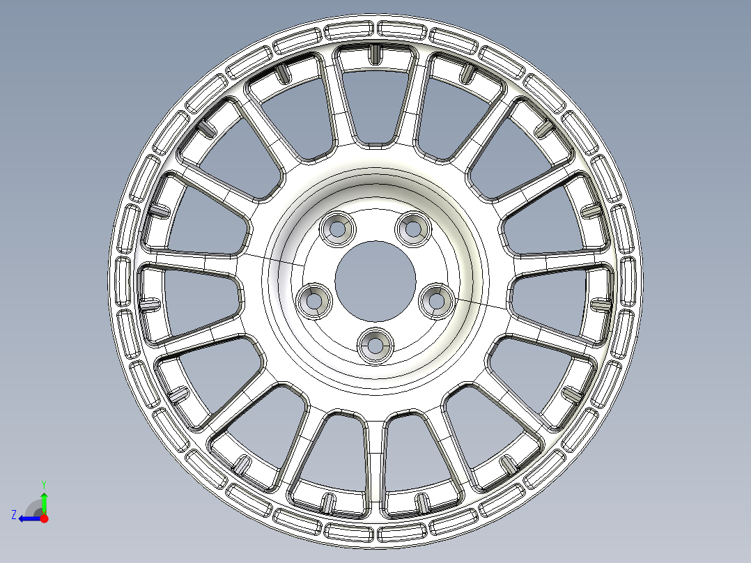 轮毂、轮胎(103)右视图