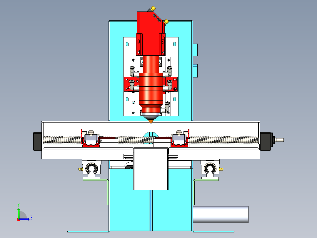 B2004409-激光切割机左视图