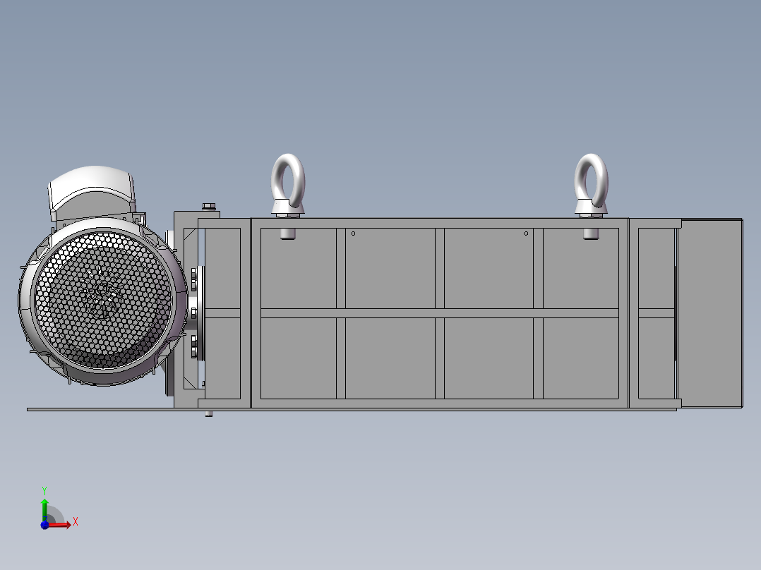 破碎机、小型撕碎机前视图