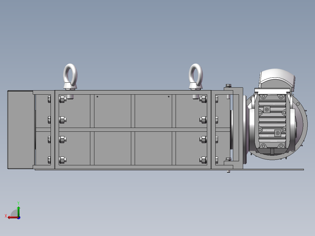 破碎机、小型撕碎机后视图