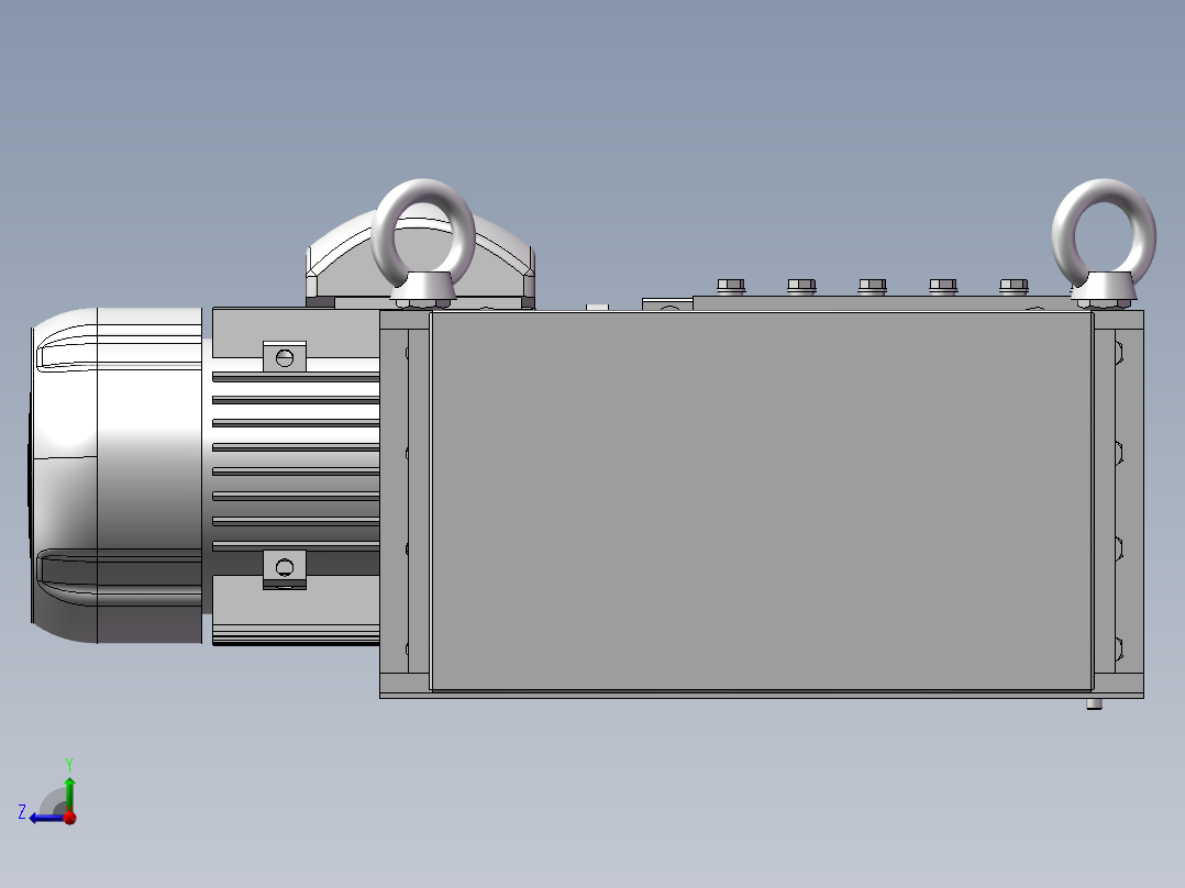 破碎机、小型撕碎机右视图