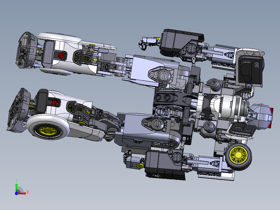 新式变形金刚前视图
