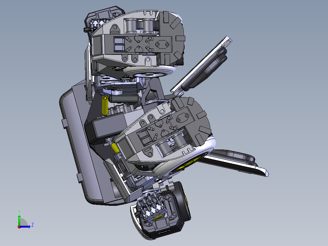 新式变形金刚左视图
