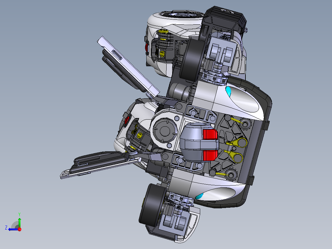 新式变形金刚右视图