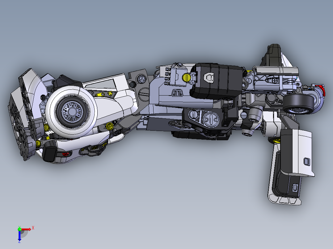 新式变形金刚俯视图