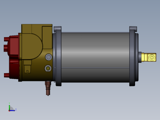 SKF润滑系统solidworks三维图左视缩略图