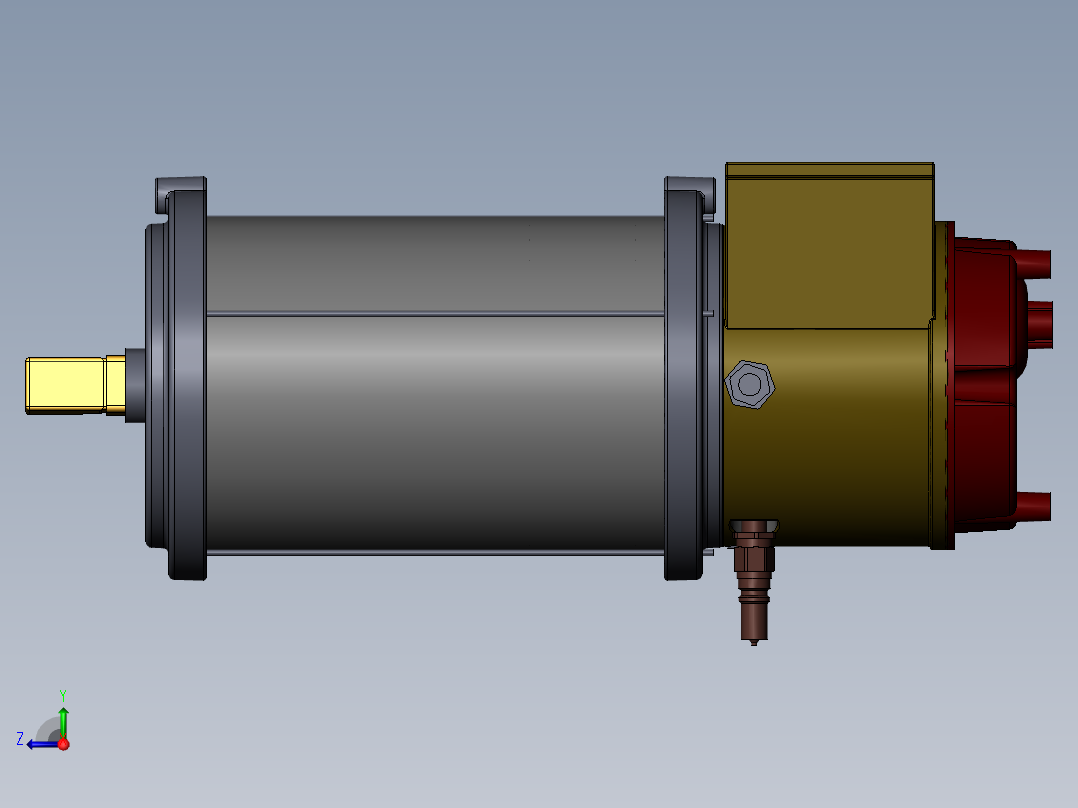 SKF润滑系统solidworks三维图右视图