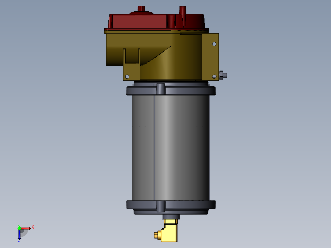 SKF润滑系统solidworks三维图俯视图